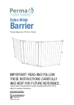 Perma child safety Extra Wide Barrier User Manual preview