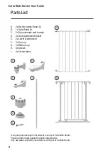 Предварительный просмотр 2 страницы Perma child safety Extra Wide Barrier User Manual