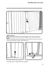 Предварительный просмотр 5 страницы Perma child safety Extra Wide Barrier User Manual