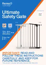 Perma child safety Ultimate Safety Gate 2726 Quick Start Manual preview