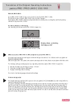 Preview for 49 page of Perma Distributor PRO MP-6 Operating Instructions Manual