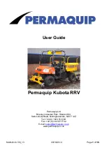 Preview for 1 page of Permaquip Kubota RRV User Manual