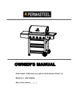 Preview for 1 page of PERMASTEEL 40522S0LB Owner'S Manual