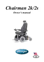 Permobil Chairman 2k Owner'S Manual preview