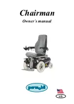 Permobil Chairman Basic Owner'S Manual preview