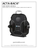 Preview for 1 page of Permobil COMFORT ACTA-BACK User Manual And Manual