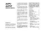 Предварительный просмотр 2 страницы Perreaux APV1P Owner'S Manual