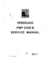 Предварительный просмотр 1 страницы Perreaux PMF 2150 B Service Manual