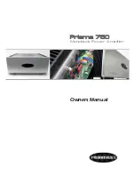 Preview for 1 page of Perreaux Prisma 750 Owner'S Manual