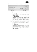 Предварительный просмотр 10 страницы Perreaux Silhouette SXH2 Owner'S Manual