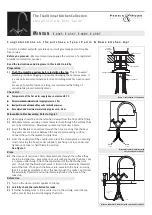 Preview for 1 page of Perrin & Rowe Minoan E.4365 Installation And User Manual