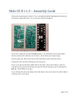 Personal Circuits Midi-CV-8 Assembly Manual preview