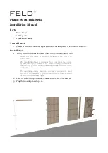 Preview for 2 page of Peruse Feld Piano Coat Rack by Patrick Seha Installation Manual