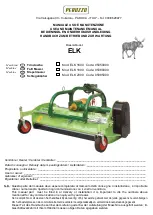 Preview for 1 page of Peruzzo 05050000 Use And Maintenance Manual