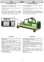 Preview for 6 page of Peruzzo 05050000 Use And Maintenance Manual