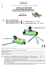 Preview for 1 page of Peruzzo MOTOFOX 1200 Use And Maintenance Manual