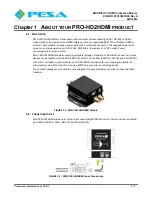 Предварительный просмотр 7 страницы PESA PRO-HD2HDMI User Manual