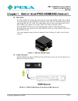 Предварительный просмотр 7 страницы PESA PRO-HDMI2HD User Manual