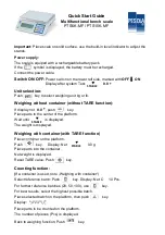 Preview for 1 page of PESOLA PTS15K-MF Quick Start Manual