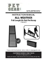 Pet Gear ALL-WEATHER Full Length Bi-Fold Pet Ramp Instruction Manual предпросмотр