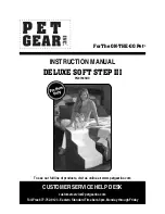 Pet Gear Deluxe Soft Step III Instruction Manual предпросмотр