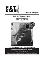 Pet Gear EASY STEP IV PG9740 Instruction Manual предпросмотр