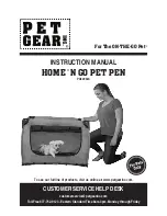 Pet Gear HOME ‘N GO PET PEN Instruction Manual preview