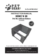 Pet Gear HOME'N GO PG4800MG Instruction Manual preview