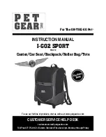 Pet Gear I-GO2 SPORT PG1210 Instruction Manual preview