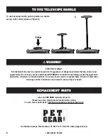 Preview for 6 page of Pet Gear ON-THE-GO Pet I-GO2 ESCORT Instruction Manual