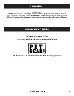 Предварительный просмотр 5 страницы Pet Gear ON-THE-GO Pet PG1040NZ Instruction Manual