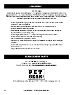 Предварительный просмотр 9 страницы Pet Gear ON-THE-GO Pet PG8400NZ Instruction Manual