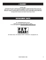 Preview for 3 page of Pet Gear PG1016 Instruction Manual