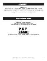 Preview for 3 page of Pet Gear PG1117CS Instruction Manual