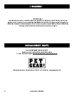 Предварительный просмотр 4 страницы Pet Gear PG8400NZDIV Instruction Manual