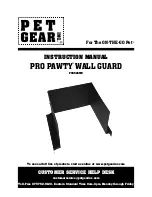 Предварительный просмотр 1 страницы Pet Gear PRO PAWTY WALL GUARD PG4525WG Instruction Manual