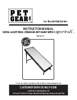 Pet Gear supertraX PG9940CHSX Instruction Manual предпросмотр