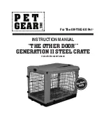 Предварительный просмотр 1 страницы Pet Gear THE OTHER DOOR PG5927B Instruction Manual