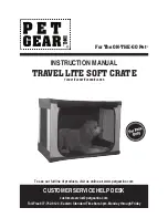 Pet Gear TL5021 Instruction Manual предпросмотр