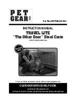 Предварительный просмотр 1 страницы Pet Gear TL5927 Instruction Manual