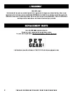 Предварительный просмотр 6 страницы Pet Gear TL5927 Instruction Manual