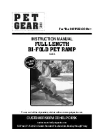 Pet Gear TL9166 Instruction Manual предпросмотр