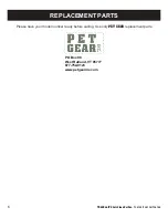 Предварительный просмотр 6 страницы Pet Gear TRAVEL LITE Series Instruction Manual