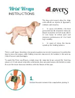 Предварительный просмотр 1 страницы Pet Lovers Stuff Wrist Wraps Instructions