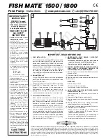 Pet Mate Fish Mate 1500 Instructions preview