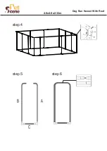 Preview for 4 page of Pet Scene Dog Run Kennel With Roof Owner'S Manual