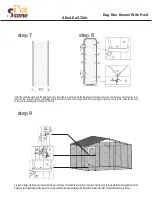 Preview for 5 page of Pet Scene Dog Run Kennel With Roof Owner'S Manual