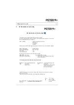 Предварительный просмотр 6 страницы Peter electronic BR 230-10 Assembly And Commissioning Instructions