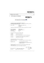 Preview for 6 page of Peter electronic VB 230-25 L Assembly And Commissioning Instructions