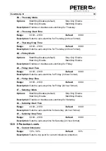 Preview for 73 page of Peter electronic VersiStart p III 105 Assembly And Commissioning Instructions